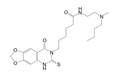 N-[2-[butyl(methyl)amino]ethyl]-6-(8-keto-6-thioxo-5H-[1,3]dioxolo[4,5-g]quinazolin-7-yl)hexanamide