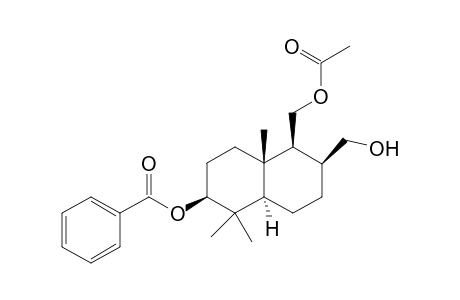 Benzoic acid (2S,4aS,5S,6S,8aR)-5-acetoxymethyl-6-hydroxymethyl-1,1,4a-trimethyl-decahydro-naphthalen-2-yl ester
