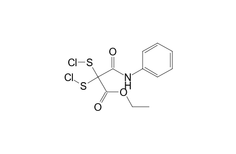 Propanoic acid, 2,2-bis(chlorothio)-3-oxo-3-(phenylamino)-, ethyl ester