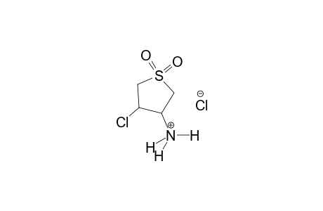 3-thiophenaminium, 4-chlorotetrahydro-, chloride, 1,1-dioxide