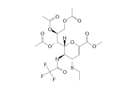 METHYL-7,8,9-TRI-O-ACETYL-2,6-ANHYDRO-3,5-DIDEOXY-4-S-ETHYL-4-THIO-5-[(TRIFLUOROACETYL)-AMINO]-D-GLYCERO-D-GALACTO-NON-2-ENONATE