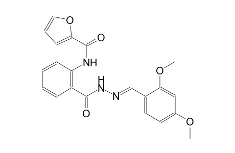 N-(2-{[(2E)-2-(2,4-dimethoxybenzylidene)hydrazino]carbonyl}phenyl)-2-furamide