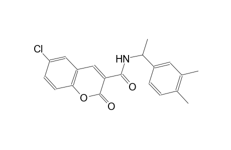 6-chloro-N-[1-(3,4-dimethylphenyl)ethyl]-2-oxo-2H-chromene-3-carboxamide