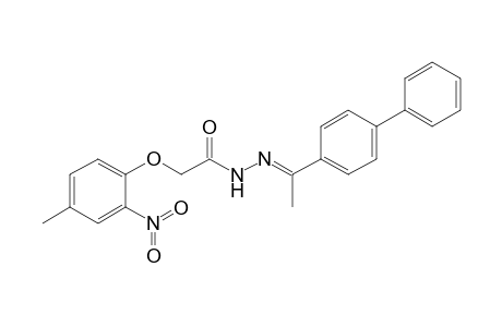 2-(4-Methyl-2-nitro-phenoxy)-N-[(E)-1-(4-phenylphenyl)ethylideneamino]acetamide