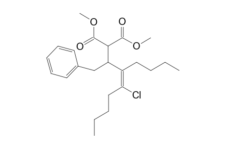 Dimethyl (E)-2-(3-butyl-4-chloro-1-phenyloct-3-en-2-yl)malonate