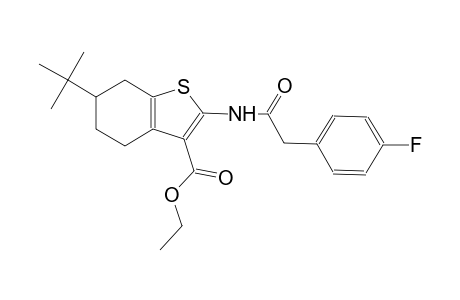 ethyl 6-tert-butyl-2-{[(4-fluorophenyl)acetyl]amino}-4,5,6,7-tetrahydro-1-benzothiophene-3-carboxylate