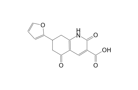 3-quinolinecarboxylic acid, 7-(2-furanyl)-1,2,5,6,7,8-hexahydro-2,5-dioxo-