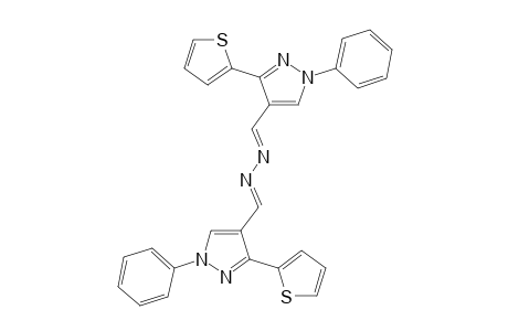 (1E,2E)-1,2-Bis((1-phenyl-3-(thiophen-2-yl)-1H-pyrazol-4-yl)methylene)hydrazine