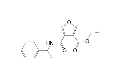 3-furancarboxylic acid, 4-[[(1-phenylethyl)amino]carbonyl]-, ethyl ester