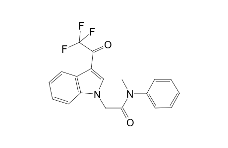 1H-Indole-1-acetamide, N-methyl-N-phenyl-3-(2,2,2-trifluoroacetyl)-