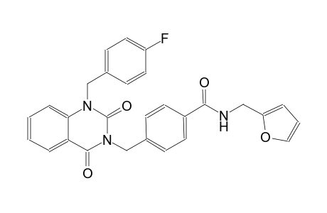4-[(1-(4-fluorobenzyl)-2,4-dioxo-1,4-dihydro-3(2H)-quinazolinyl)methyl]-N-(2-furylmethyl)benzamide
