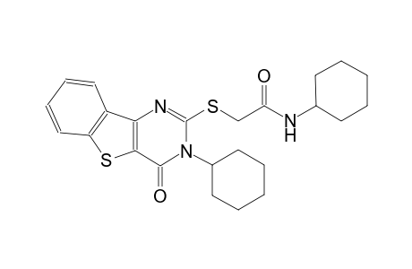 N-cyclohexyl-2-[(3-cyclohexyl-4-oxo-3,4-dihydro[1]benzothieno[3,2-d]pyrimidin-2-yl)sulfanyl]acetamide
