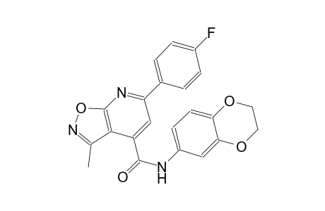 isoxazolo[5,4-b]pyridine-4-carboxamide, N-(2,3-dihydro-1,4-benzodioxin-6-yl)-6-(4-fluorophenyl)-3-methyl-
