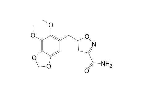 3-isoxazolecarboxamide, 5-[(6,7-dimethoxy-1,3-benzodioxol-5-yl)methyl]-4,5-dihydro-
