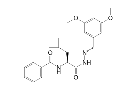 (S)-N'-(3,5-Dimethoxybenzylidene)-2-benzamido-4-methylpentanehydrazide