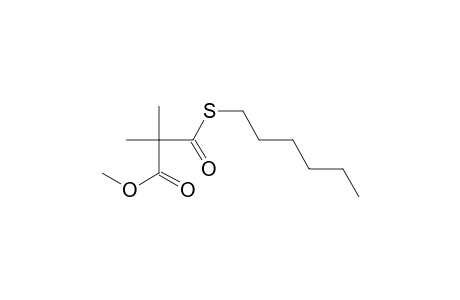 Methyl 2,2-dimethyl-3-(hexylthio)-3-oxopropanoate
