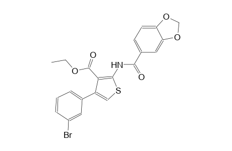 ethyl 2-[(1,3-benzodioxol-5-ylcarbonyl)amino]-4-(3-bromophenyl)-3-thiophenecarboxylate