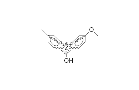 4-Tolyl-4-methoxyphenyl-hydroxy-carbenium cation