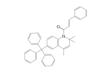 quinoline, 1,2-dihydro-2,2,4-trimethyl-1-[(2E)-1-oxo-3-phenyl-2-propenyl]-6-(triphenylmethyl)-