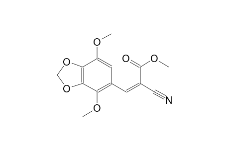 2-propenoic acid, 2-cyano-3-(4,7-dimethoxy-1,3-benzodioxol-5-yl)-, methyl ester, (2Z)-