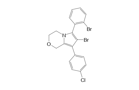 7-BROMO-6-(2-BROMOPHENYL)-8-(4-CHLOROPHENYL)-3,4-DIHYDRO-1H-PYRROLO-[2,1-C]-[1,4]-OXAZINE