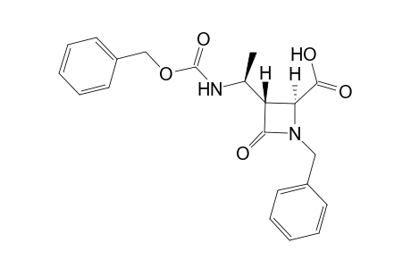 (2S,3R)-1-benzyl-3-[(1S)-1-(benzyloxycarbonylamino)ethyl]-4-keto-azetidine-2-carboxylic acid