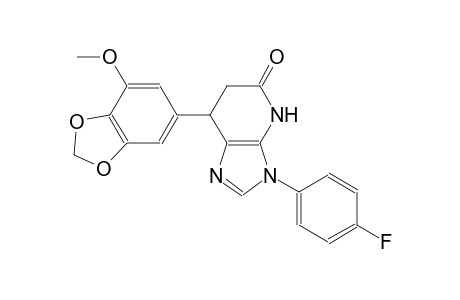 5H-imidazo[4,5-b]pyridin-5-one, 3-(4-fluorophenyl)-3,4,6,7-tetrahydro-7-(7-methoxy-1,3-benzodioxol-5-yl)-