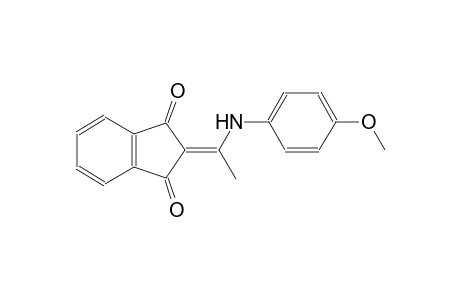 2-[1-(4-methoxyanilino)ethylidene]-1H-indene-1,3(2H)-dione