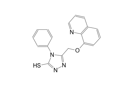 4-phenyl-5-[(8-quinolinyloxy)methyl]-4H-1,2,4-triazol-3-yl hydrosulfide