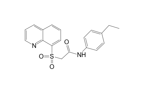 N-(4-Ethylphenyl)-2-(8-quinolinylsulfonyl)acetamide