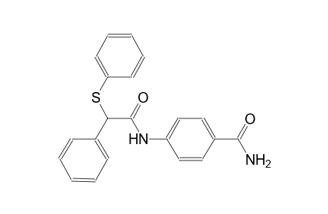 4-{[phenyl(phenylsulfanyl)acetyl]amino}benzamide