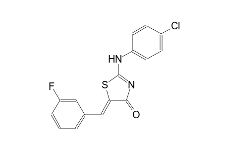 (5Z)-2-(4-chloroanilino)-5-(3-fluorobenzylidene)-1,3-thiazol-4(5H)-one