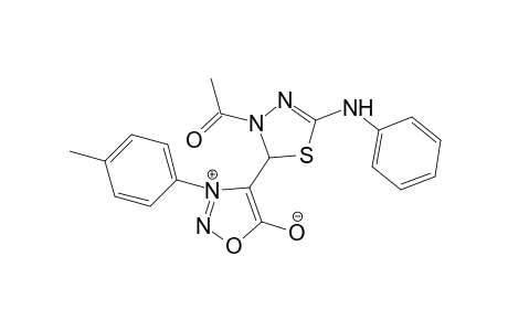 4-Acetyl 2-phenylamino-5-[3-(4-methylphenyl)sydnon-4-yl]-4,5-dihydro[1,3,4]thiadiazole