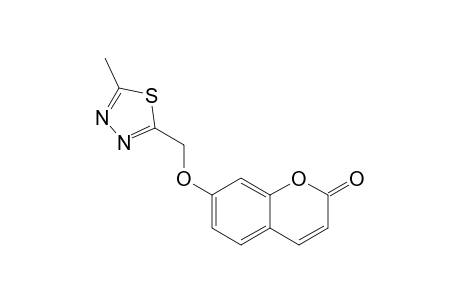 2H-1-Benzopyran-2-one, 7-[(5-methyl-1,3,4-thiadiazol-2-yl)methoxy]-
