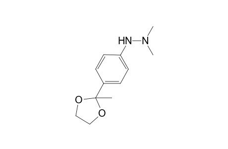1,1-Dimethyl-2-(4-(2-methyl-1,3-dioxolan-2-yl)phenyl)hydrazine