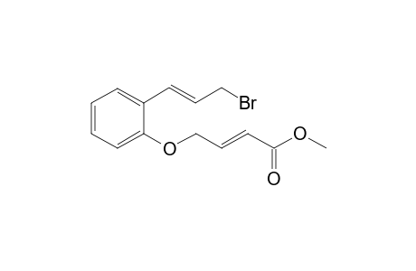 (E)-methyl 4-(2-((E)-3-bromoprop-1-en-1-yl)phenoxy)but-2-enoate