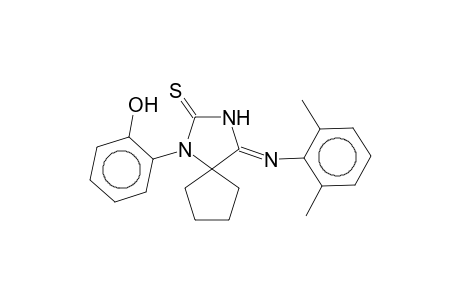 (4Z)-4-[(2,6-Dimethylphenyl)imino]-1-(2-hydroxyphenyl)-1,3-diazaspiro[4.4]nonane-2-thione