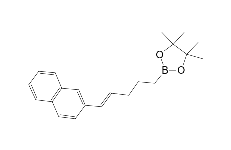 (E)-4,4,5,5-Tetramethyl-2-(5-(naphthalen-2-yl)pent-4-en-1-yl)-1,3,2-dioxaborolane