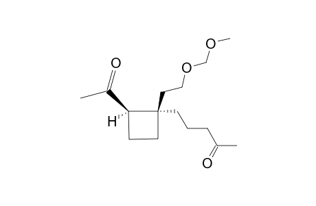 2-Acetyl-1-(2-methoxymethoxyethyl)-1-(4-oxopentyl)cyclobutane