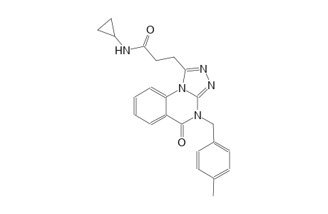[1,2,4]triazolo[4,3-a]quinazoline-1-propanamide, N-cyclopropyl-4,5-dihydro-4-[(4-methylphenyl)methyl]-5-oxo-