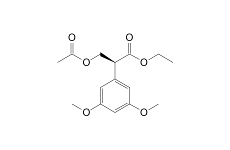 (S)-(-)-3-Acetoxy-2-(3,5-dimethoxyphenyl)propionic acid ethyl ester
