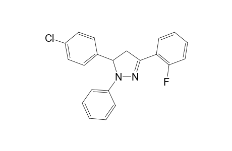 5-(4-Chlorophenyl)-3-(2-fluorophenyl)-1-phenyl-4,5-dihydro-1H-pyrazole