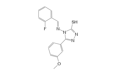 4-{[(E)-(2-fluorophenyl)methylidene]amino}-5-(3-methoxyphenyl)-4H-1,2,4-triazole-3-thiol