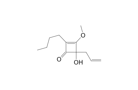 2-Cyclobuten-1-one, 2-butyl-4-hydroxy-3-methoxy-4-(2-propenyl)-