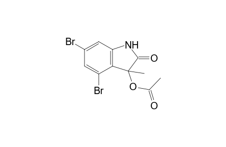 (4,6-dibromo-3-methyl-2-oxo-1H-indol-3-yl) acetate