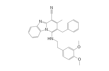 2-benzyl-1-{[2-(3,4-dimethoxyphenyl)ethyl]amino}-3-methylpyrido[1,2-a]benzimidazole-4-carbonitrile