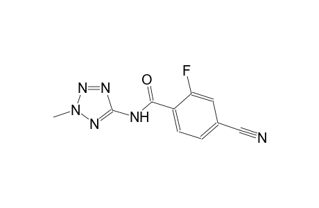 4-cyano-2-fluoro-N-(2-methyl-2H-tetraazol-5-yl)benzamide