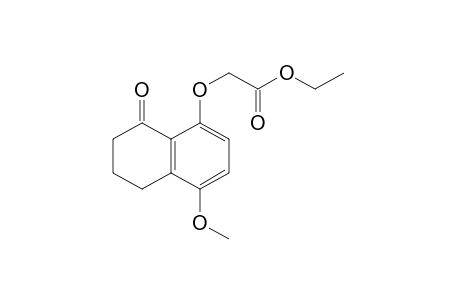 [(4-methoxy-8-oxo-5,6,7,8-tetrahydro-1-naphthyl)oxy]acetic acid, ethyl ester