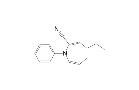 2-cyano-4-ethyl-1-phenyl-4,5-dihydro-1H-azepine