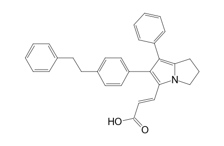 3-[6'-[4-(.beta.-Phenylethyl)phenyl]-7'-phenyl-2',3'-dihydro-1H-pyrrolizin-5'-yl]-acrylic acid